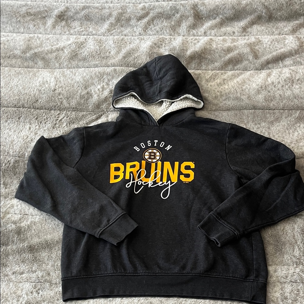 NHL Official Licensed Gray and White hoodie